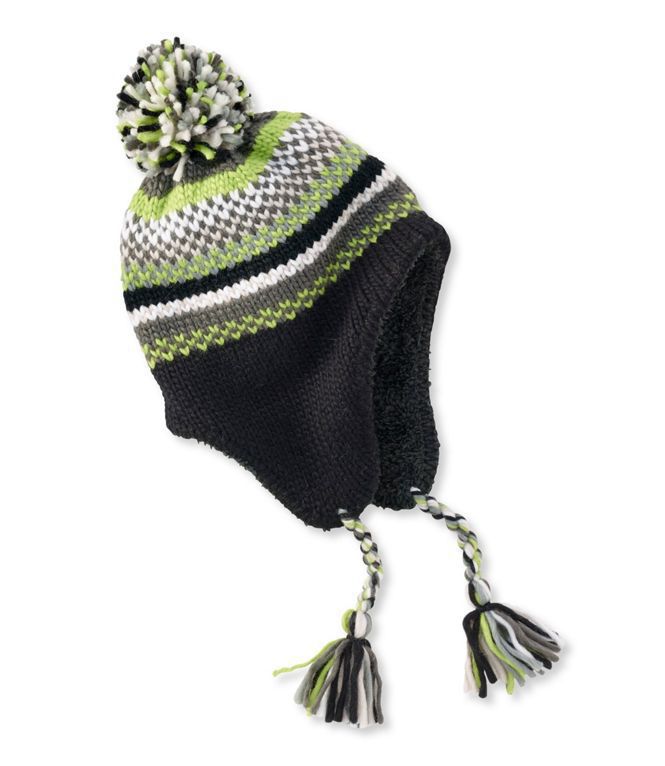This beanie is perfect for young boys, warm with cool colors
